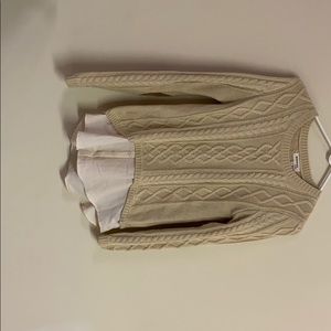 Cream Colored Long Sleeve Sweater